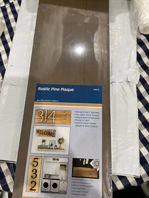 Hillman 848712 Rustic Pine Plaque 6"X 17" Two Sided Brown Color Ready For Finish - Image 1 of 4