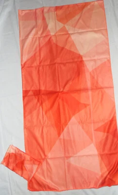 Toalla de playa ligera de microfibra de secado rápido con patrón de origami naranja Foto 1 de 4