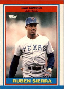 1989 Topps UK Minis Texas Rangers Baseball Card #71 Ruben Sierra