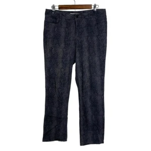 Jones New York Lexington Damenjeans Schlangenledermuster gerade 6P schwarz grau - Bild 1 von 10