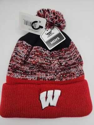 Wisconsin Badgers Fan Favorites Hombres Unisex Gorro Medias Gorra Sombrero - NUEVO Foto 1 de 4