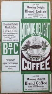 Coffee Box 1920s: 'Morning Delight Blend Coffee'-Philadelphia, PA, Stoloff Bros. - Picture 1 of 2