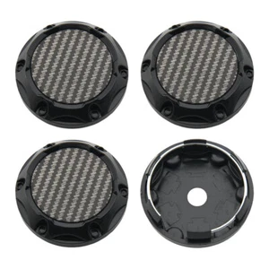 62mm Center Wheel Cap Black Blank Wheel Cover Hub Caps For Rims Parts - 4 Pieces - Picture 1 of 16