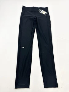 Under Armour Leggings Womens M Medium Black HeatGear Armour Yoga Running NWT - Picture 1 of 11