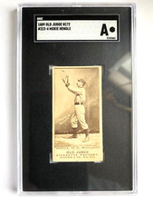 1887-90 Old Judge N172 #223-4 Moxie Hengle  PSA A AUTHENTIC  #5742462