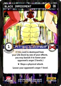 DBZ Dragon Ball Z TCG Panini Evolution C6 Black Impediment Foil - Picture 1 of 1