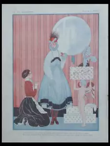 GEORGE BARBIER - 1915 DRUCKE - FRANZÖSISCHER ART DECO, LA VIE PARISIENNE - Bild 1 von 2