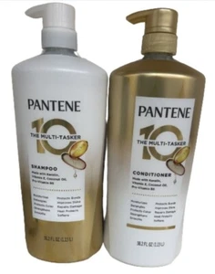 PANTENE 10 IN 1 MULTITASSKER SHAMPOO AND CONDITIONER 38.2 FL OZ EACH BOTTLE - Picture 1 of 2