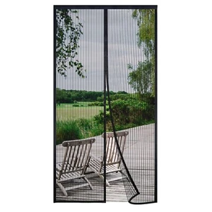 Insektenschutz Tür Fliegengitter Magnet Schwarz Ohne Bohren Automatisch - Bild 1 von 12