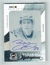 10-11 UD Upper Deck The Cup  Zac Dalpe  1/1 The Cup Printing Plate  Rookie  Auto