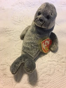 Ty Beanie Baby “Slippery” el sello, con etiqueta y cubierta de etiqueta, fecha de nacimiento 17/01/1998 - Imagen 1 de 3