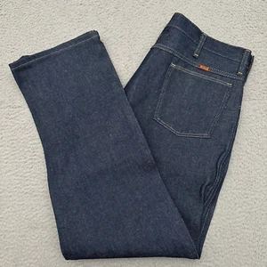 NWOT Vintage Rustler Brand Jeans Men's 38x30 Blue Dark Wash Denim Made in USA - Picture 1 of 11