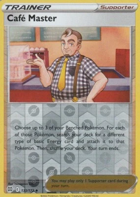 Cafe Master Trainer 133/172 Pokemon Brilliant Stars Reverse Holo - Image 1 of 2