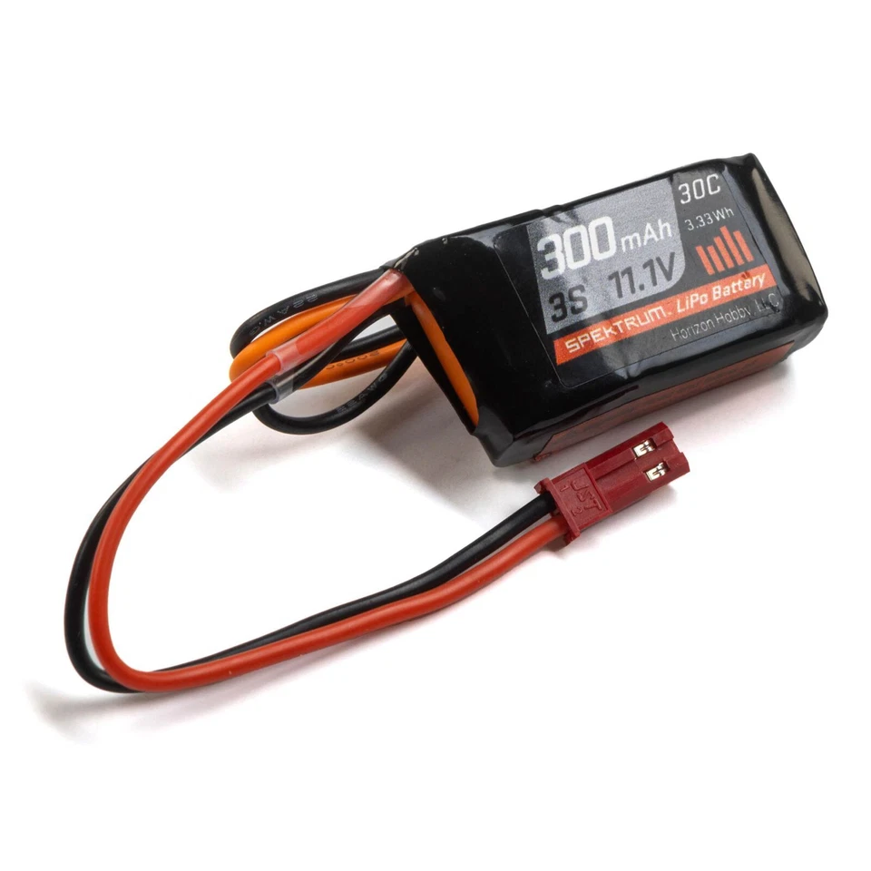 Spektrum SPMX3003SJ30 11.1V 300mAh 3S 30C LiPo Battery w/ JST Connector - Image 1 of 1