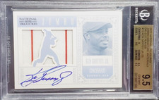2012 National Treasures Ken Griffey Jr Jumbo Patch Auto /25 BGS 9.5 Gem Mint