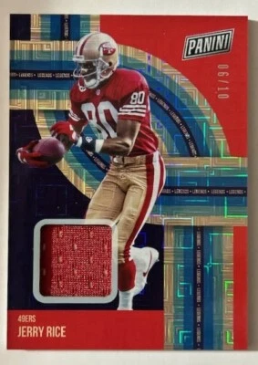 2021 Panini The National Jerry Rice Legends Escher Squares Patch  /10 Rare SSP - Image 1 of 2