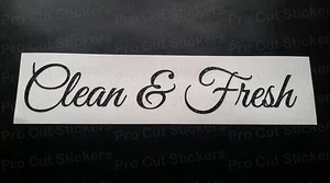 Clean & Fresh Glitter Vinyl Die Cut Custom Car Window Bumper Scene Sticker Decal - Picture 1 of 2