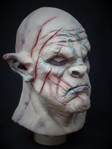 The Hobbit. Realistic  Azog Latex Mask Handmade Fan art Original Version..Unique Cover