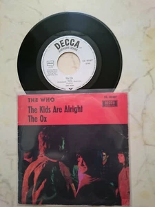 THE WHO The Kids Are Alright/The Ox *GERMAN ORIGINAL DECCA DL 80007 WHITE LABEL* - Foto 1 di 2