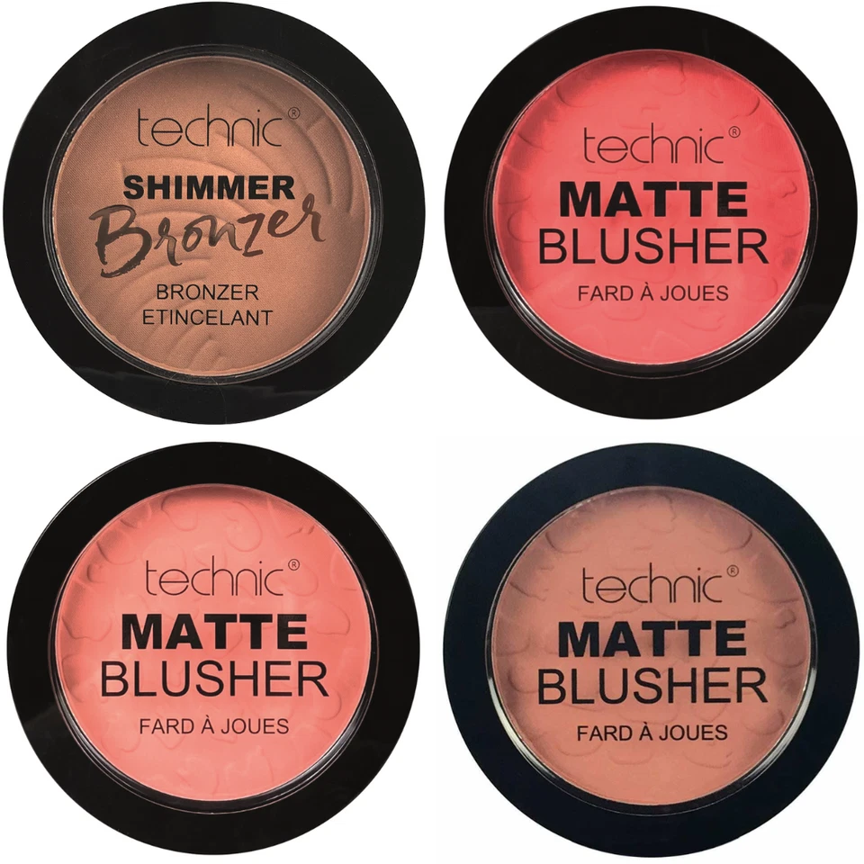 Technic Blusher Bronzer Pressed Powder Blush Bronze Vegan Choose Shade Sealed - Image 1 of 1