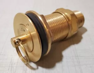 Enchufe fregadero industrial de latón Hodes Co 1" 52-110 NUEVO - Imagen 1 de 4