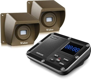 Solar Driveway Alarm Wireless Outside 1800ft Range, Outdoor Motion Sensor - Picture 1 of 6