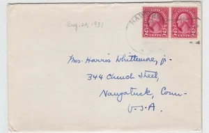 TurtlesTradingPost - New York - Hawleys, NY 1931 DPO Hand Cancel  - Bild 1 von 2