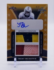 2019 Leaf - Trent McDuffie 2/2 - All-American Bowl 2 Swatch Auto - K. C. CHIEFS