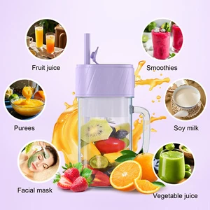 Portable Juicer Smoothie Blender USB Rechargeable Juicer 380ML Mixing Machine US - Picture 1 of 7