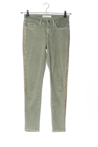 ZARA Vaquero de talle alto Mujeres Vaquero Talla EU 36 caqui-color oro - Imagen 1 de 5
