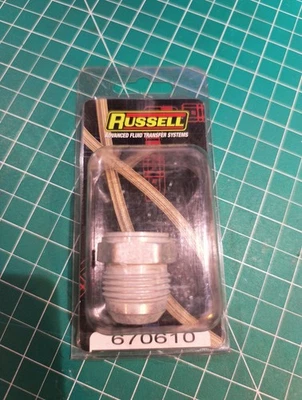 Tapón de soldadura de tanque de aluminio Russell 670610 - 12, 1-1/16"-12 SAE Foto 1 de 2
