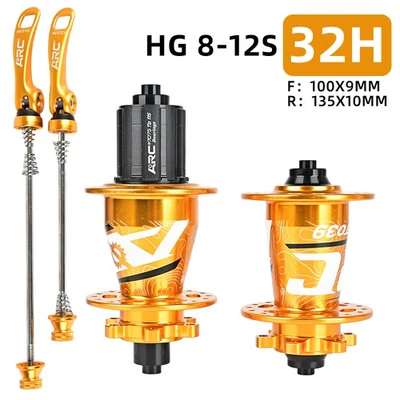 Buje de bicicleta MTB delantero y trasero 6 trinquetes 114 puntos de compromiso 4 rodamientos buje HG Foto 1 de 4