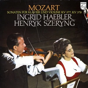SZERYNG Violin MOZART Sonatas K.377 378 HAEBLER Piano Philips 6500054 Red/Silver - Picture 1 of 3