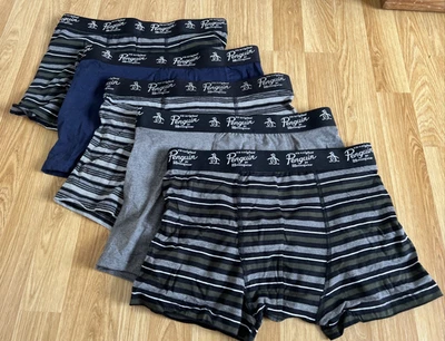 Pack de 5 calzoncillos boxer clásicos originales Penguin algodón orgánico: MEZCLA GRANDE Foto 1 de 4