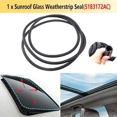 Sello de goma para techo corredizo de coche insonorizado tira para Jeep Compass Patriot 2007-2017 Foto 1 de 4