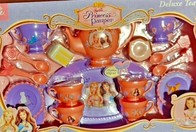 Barbie como la princesa y el mendigo 2004 juego de té de lujo de 20 piezas Foto 1 de 4