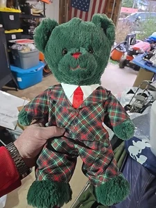 Build A Bear karierter Teddy Weihnachten Plüsch mit Urlaub kariertem Anzug gebraucht, in einwandfreiem Zustand  - Bild 1 von 17