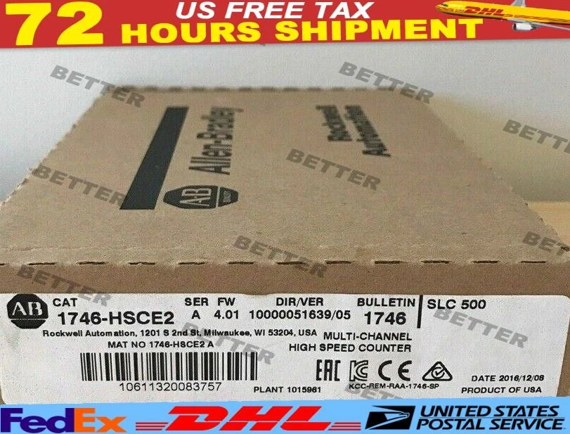 Nuevo módulo de contador de alta velocidad Allen-Bradley 1746-HSCE2 sellado de fábrica Foto 1 de 1