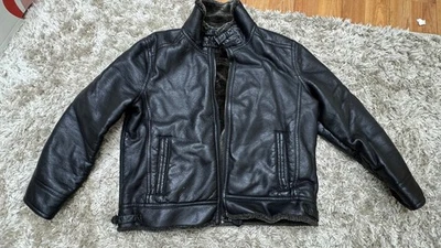 Chaqueta de cuero remache negro (talla: XXL) Foto 1 de 4