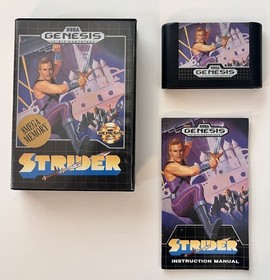 Strider Sega Genesis Complete In Box CIB Excellent Condition