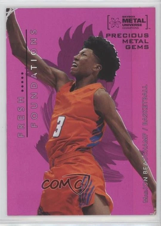 2022 Skybox Metal Universe Champions PMG Pink /75 MarJon Beauchamp Rookie RC - Image 1 of 2