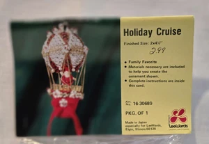 Lee Wards Beaded Ornament Kit NOS Balloon Santa Holiday Cruise #16-30680 VTG - Picture 1 of 5