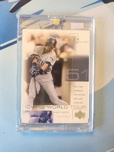 2001 UD PROS & PROSPECTS ICHIRO SUZUKI WORLD TOUR #WT10 OLD SEATTLE MARINERS - Picture 1 of 2