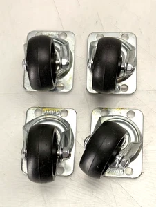Pack of 4 Shepherd 125 lb. Load Rating 2” Polypropylene Swivel Plate Caster 9392 - Picture 1 of 7