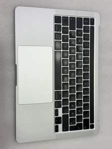 ORIGINAL: SILVER topcase clavier QWERTY SUEDEapple MACBOOK pro 13" A2251 - Imagen 1 de 2