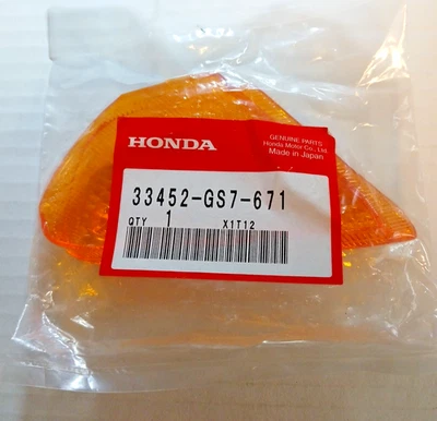 HONDA ELITE 50 SCOOTER OEM L/H FRT TURN SIGNAL LENS 33452-GS7-671   E-1 - Image 1 of 2
