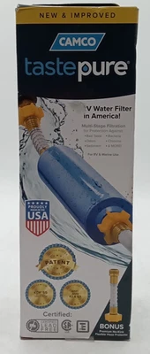 Camco Tastepure RV Water Filter - New & Advanced RV Inline Water Filter - Image 1 of 4