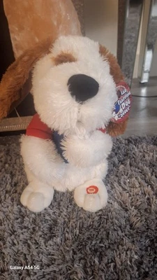 Ear Flapping Dog “Shout” Animated Singing Plush Toy Press Here Works Batteries - Image 1 of 4