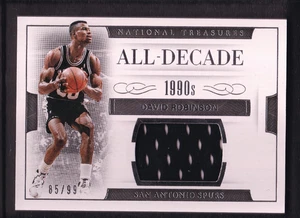 2016-17 David Robinson 85/99 Jersey Panini National Treasures All Decade - Picture 1 of 2