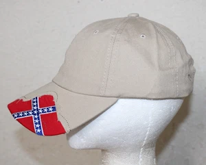 NOS Vintage Dixie Hat Cap Adjustable BEIGE - Picture 1 of 12